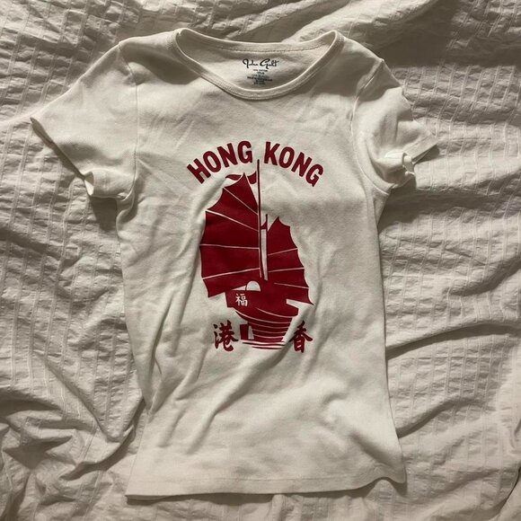 brandy melville john galt hong kong graphic tee shirt - Picture 1 of 2